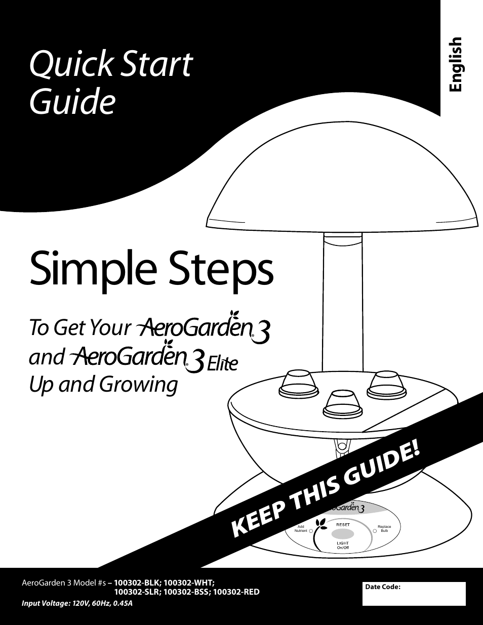 AeroGarden 100302-WHT User Manual | 16 pages