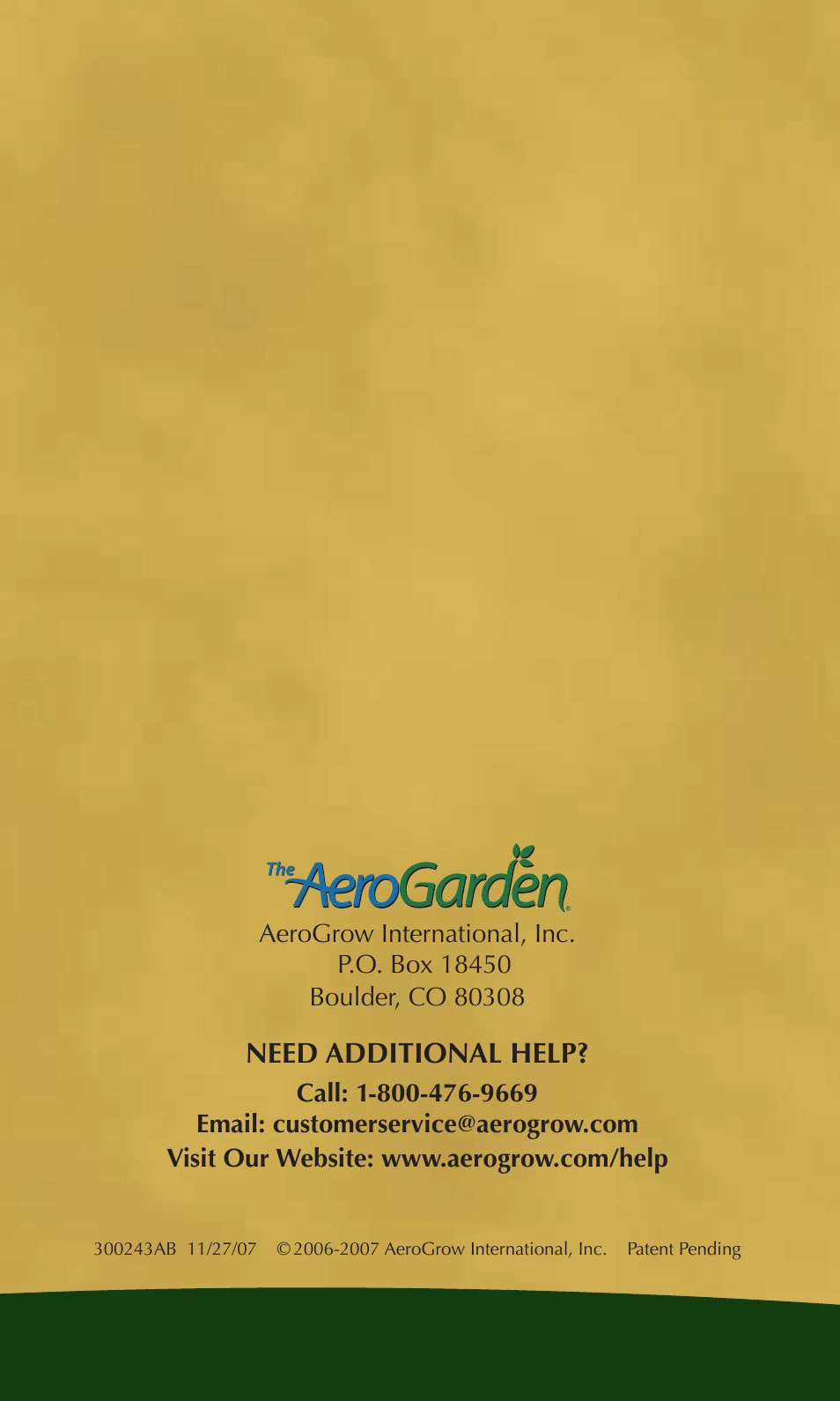 Need additional help | AeroGarden Extended Season User Manual | Page 8 / 8