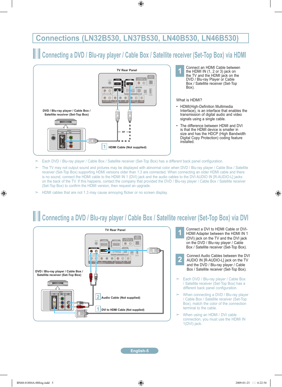 Samsung LN32B530P7FXZA User Manual | Page 5 / 20