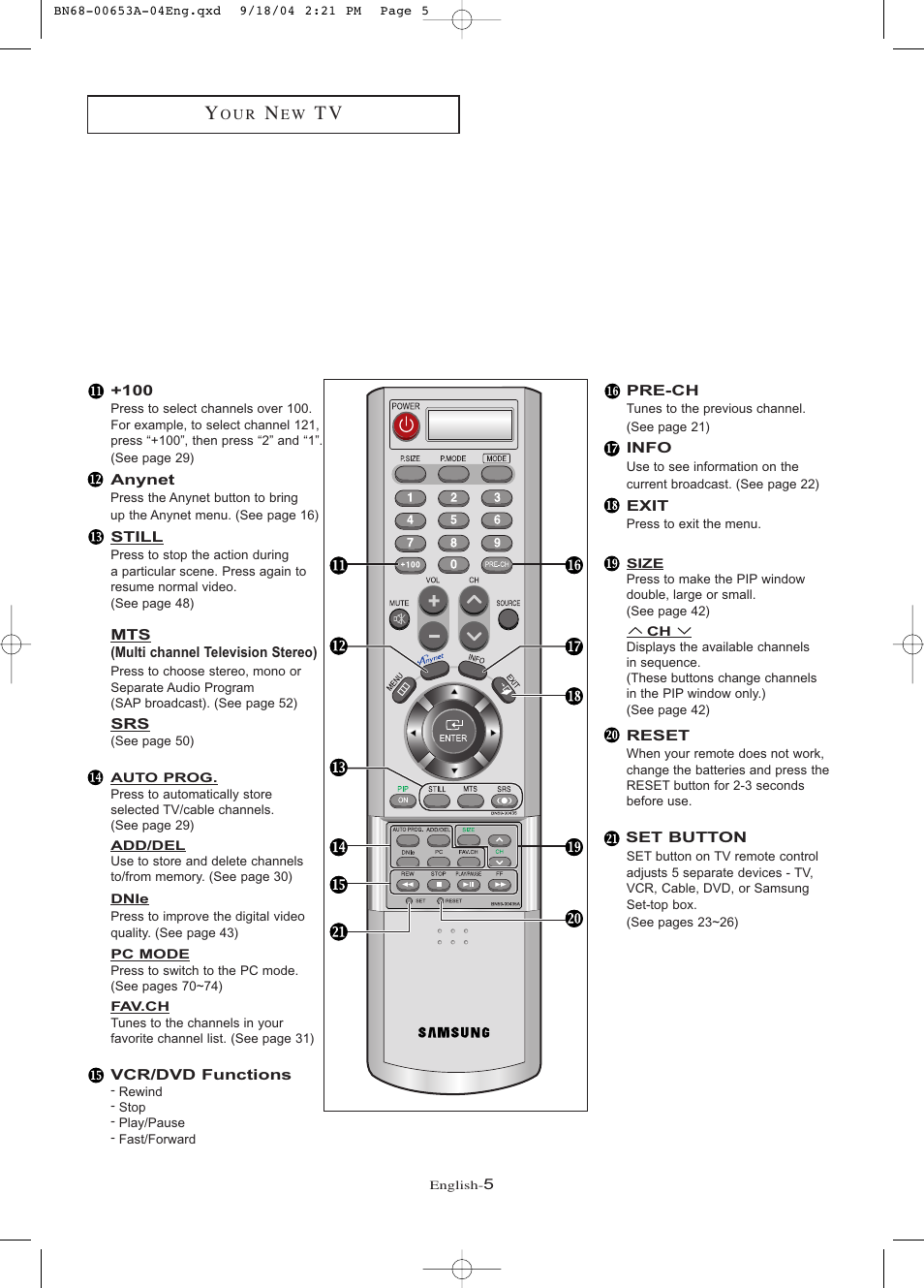 Samsung LTP326WX-XAA User Manual | Page 10 / 91