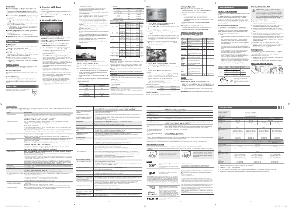 Samsung UN37EH5000FXZA User Manual | Page 2 / 2