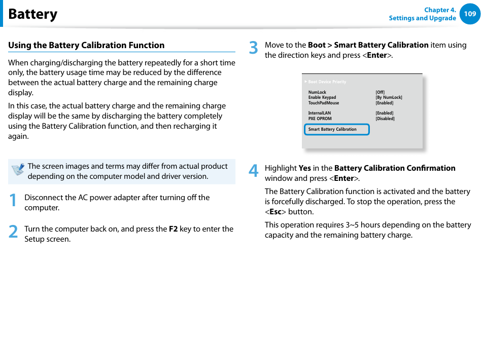 Battery | Samsung NP700Z5A-S09US User Manual | Page 110 / 156