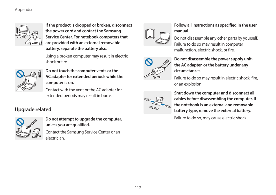 Upgrade related | Samsung NP940X3G-S02US User Manual | Page 112 / 149