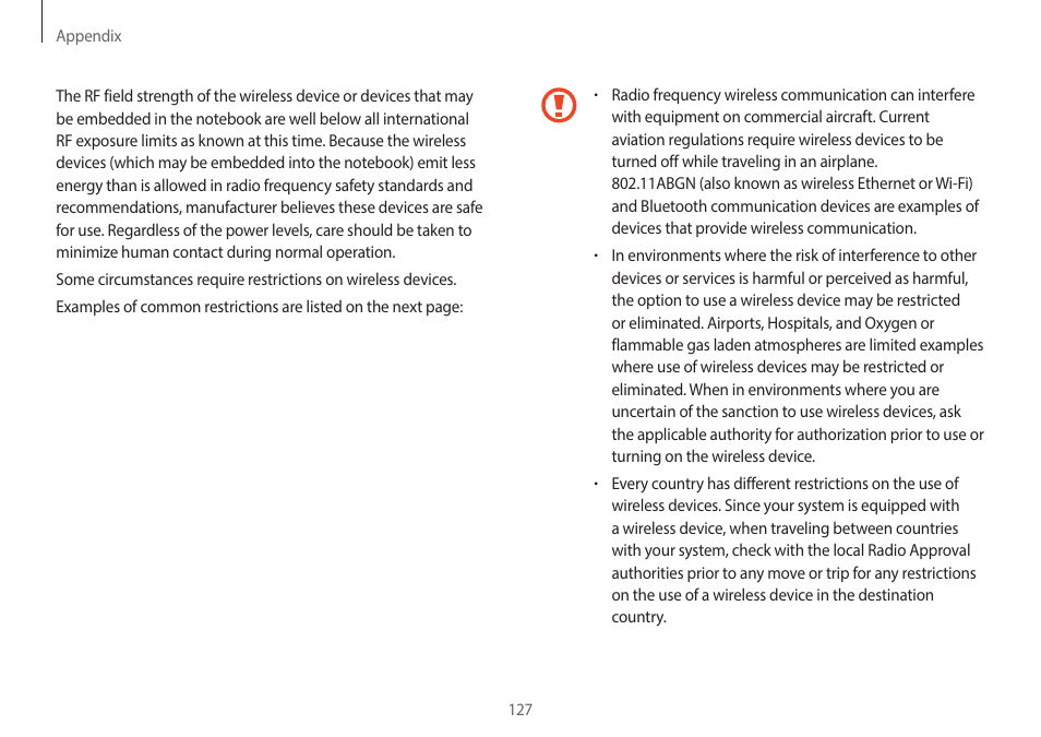 Samsung NP940X3G-S02US User Manual | Page 127 / 149