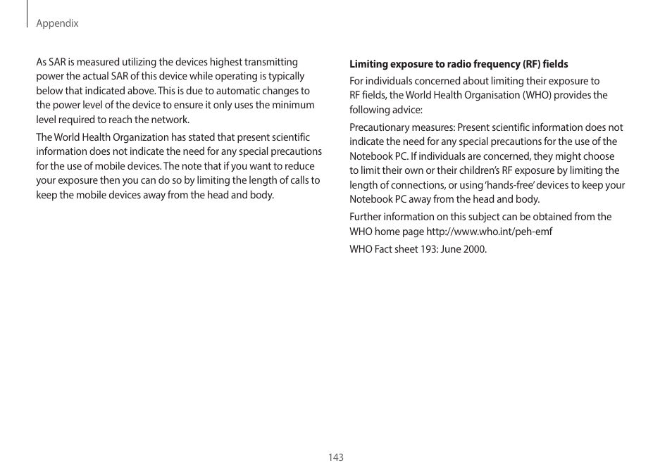 Samsung NP940X3G-S02US User Manual | Page 143 / 149
