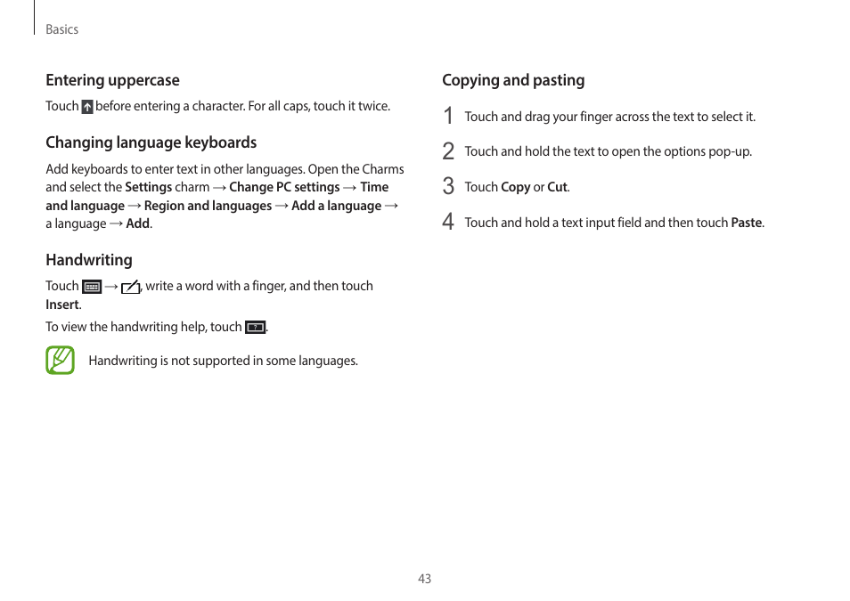 Samsung NP940X3G-S02US User Manual | Page 43 / 149