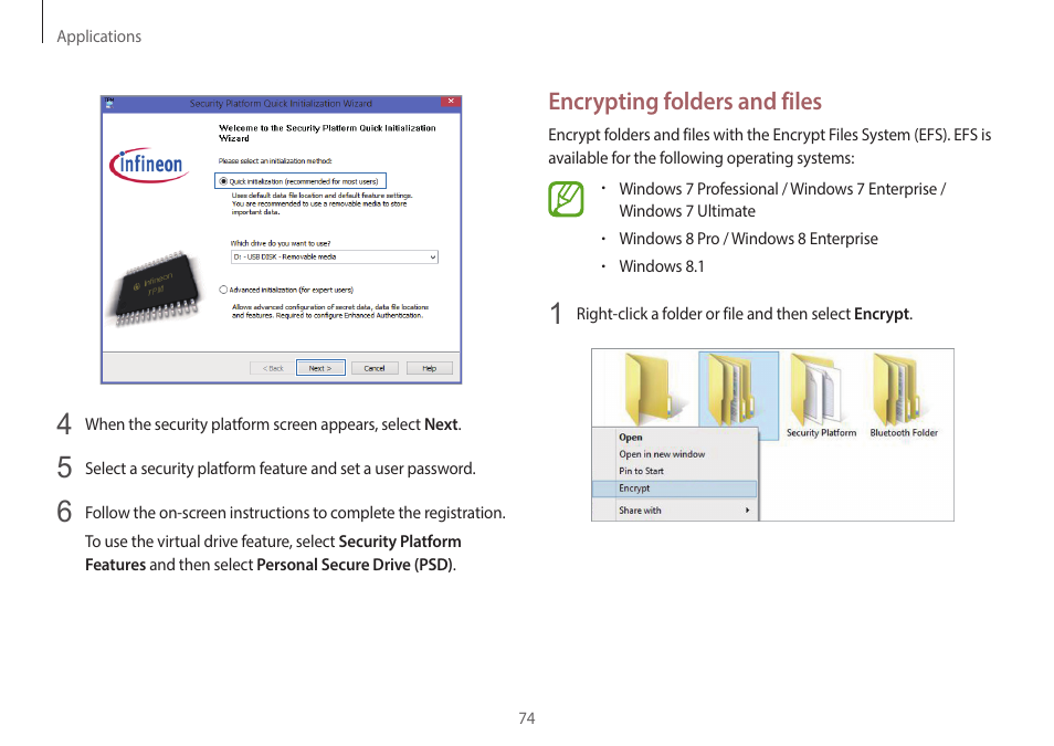Samsung NP940X3G-S02US User Manual | Page 74 / 149