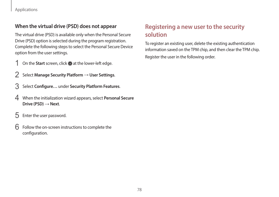 Samsung NP940X3G-S02US User Manual | Page 78 / 149