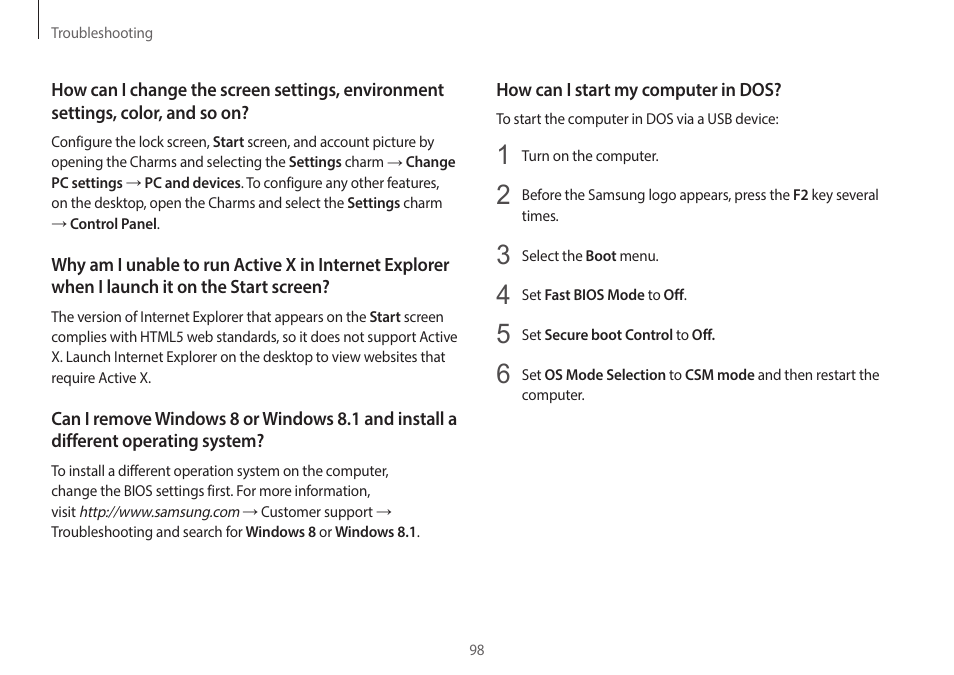 Samsung NP940X3G-S02US User Manual | Page 98 / 149