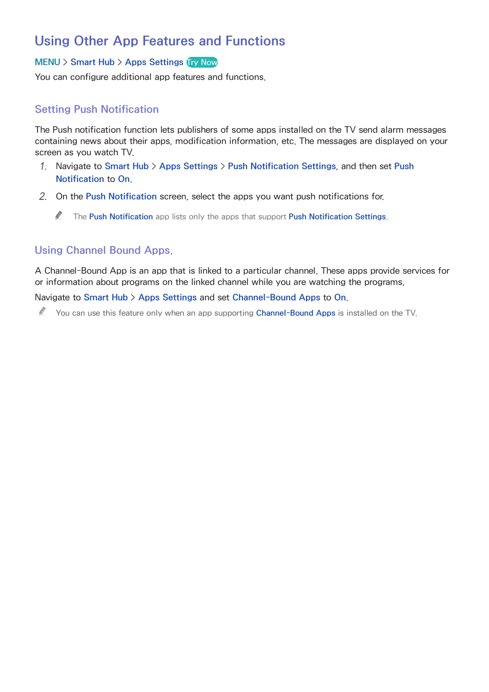 48 using other app features and functions, Using other app features and functions | Samsung UN24H4500AFXZA User Manual | Page 53 / 146
