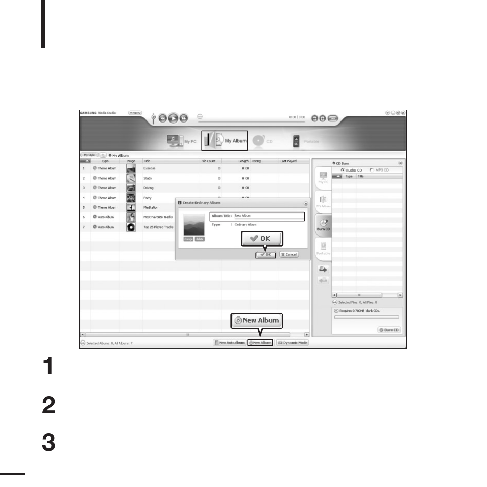 Creating a playlist using samsung media studio | Samsung YP-T9JQB-XAA User Manual | Page 26 / 77
