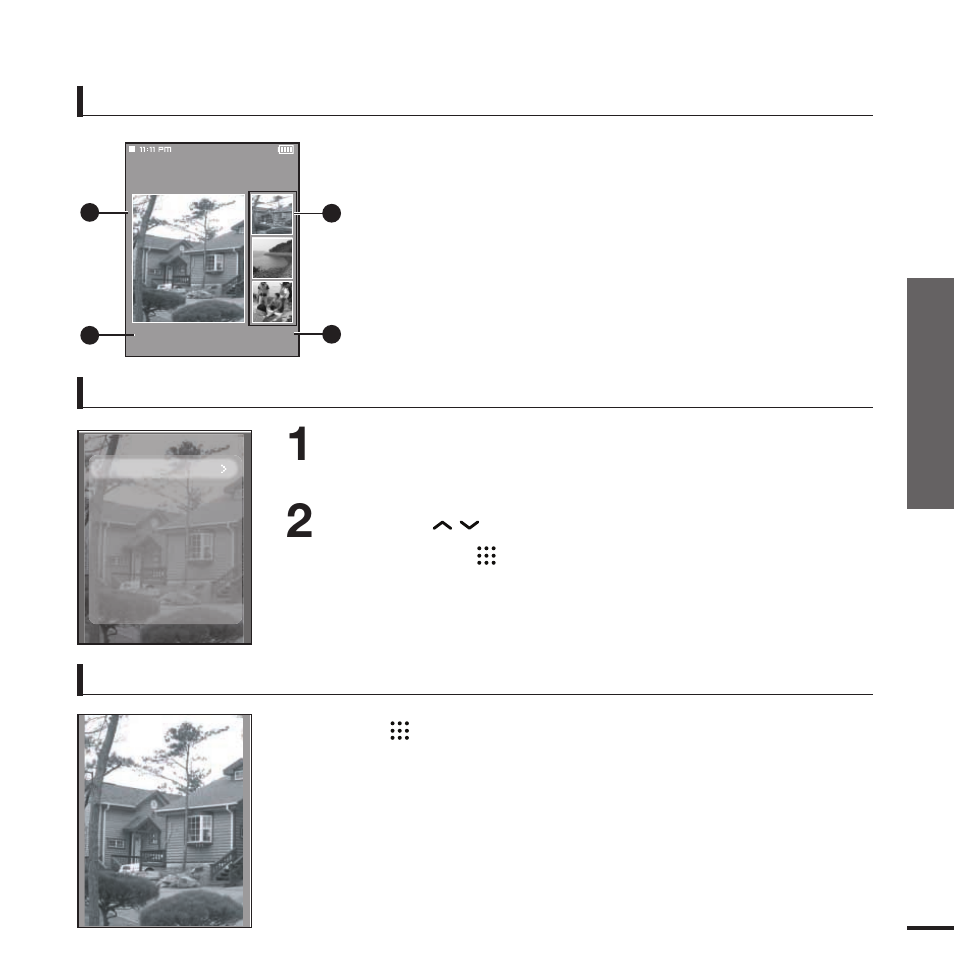 Photo display window, Slideshow viewing to stop the slideshow | Samsung YP-T9JQB-XAA User Manual | Page 39 / 77