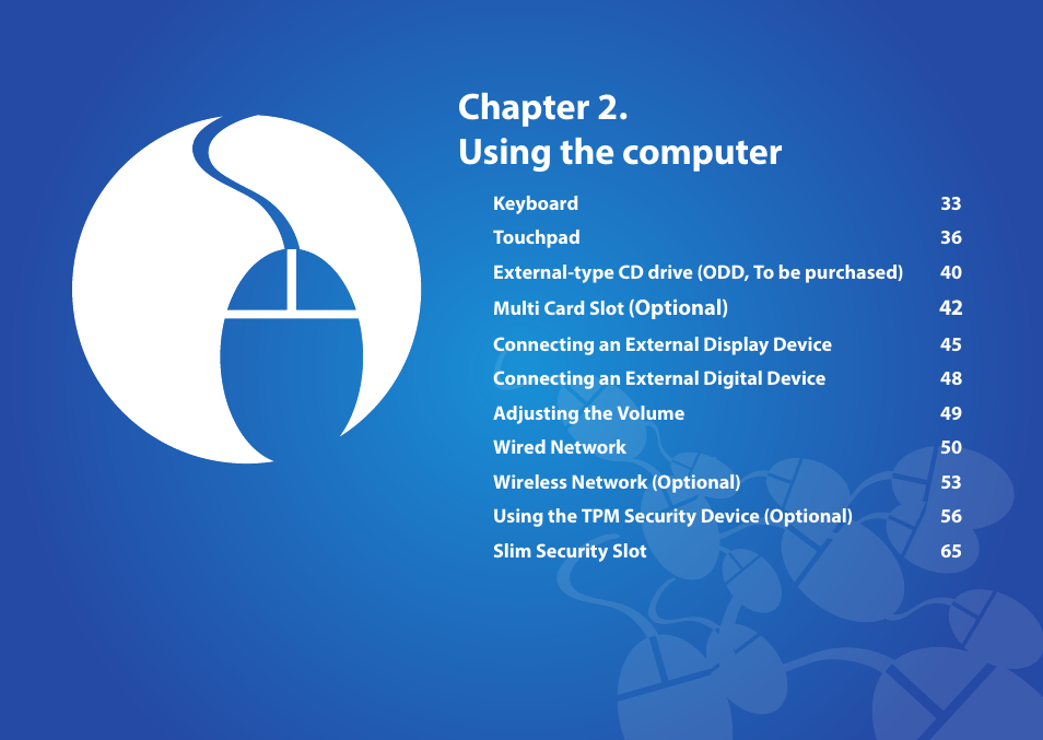 Chapter 2. using the computer | Samsung NP915S3G-K01US User Manual | Page 32 / 118