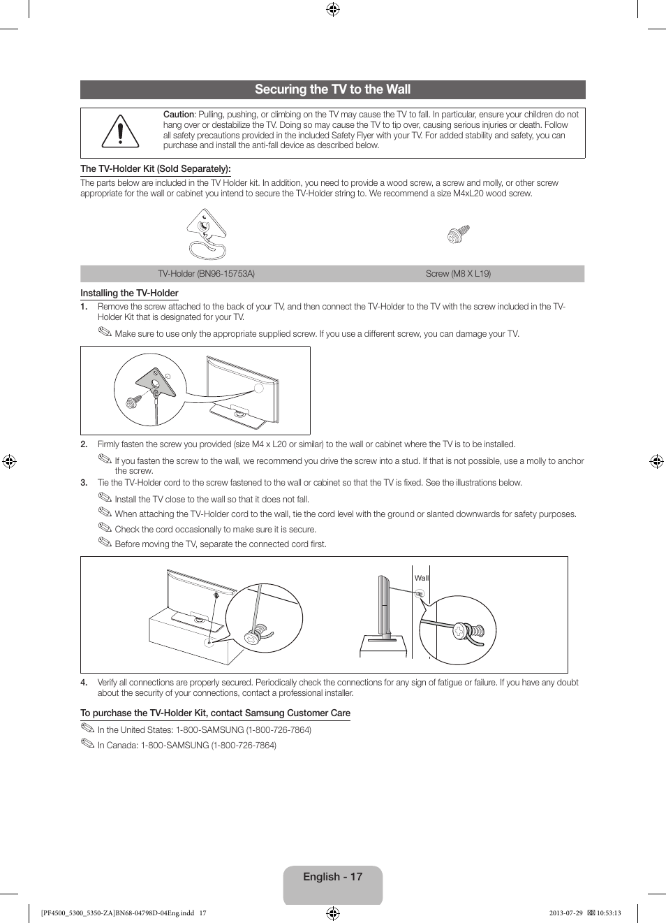 Samsung PN51F4550AFXZA User Manual | Page 17 / 22