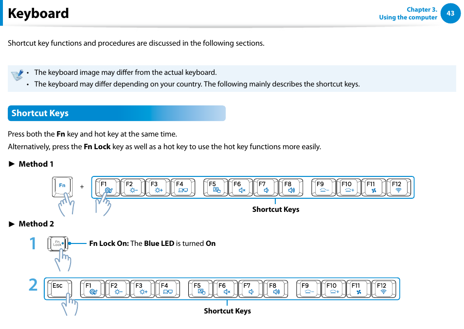 Keyboard | Samsung NP700G7C-T01US User Manual | Page 44 / 139