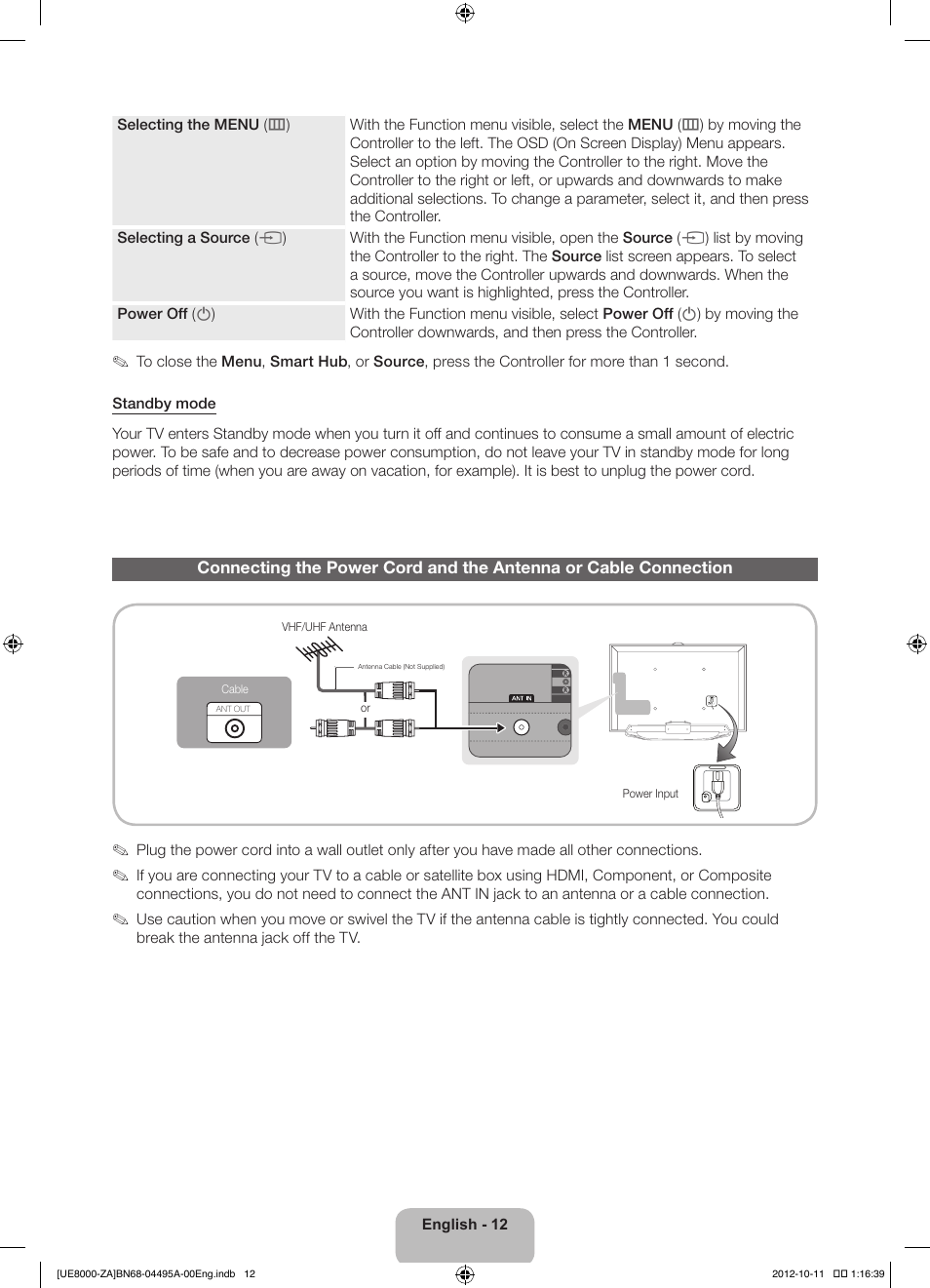 Samsung UN55ES8000FXZA User Manual | Page 12 / 63