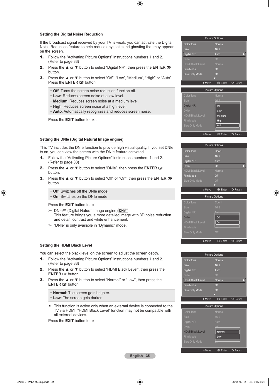 Samsung LN52A860S2FXZA User Manual | Page 37 / 155