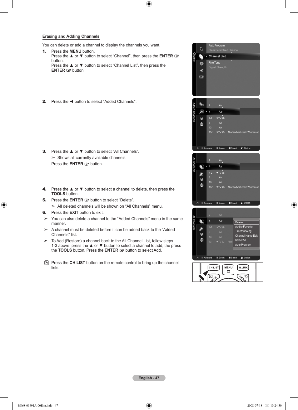 Samsung LN52A860S2FXZA User Manual | Page 49 / 155
