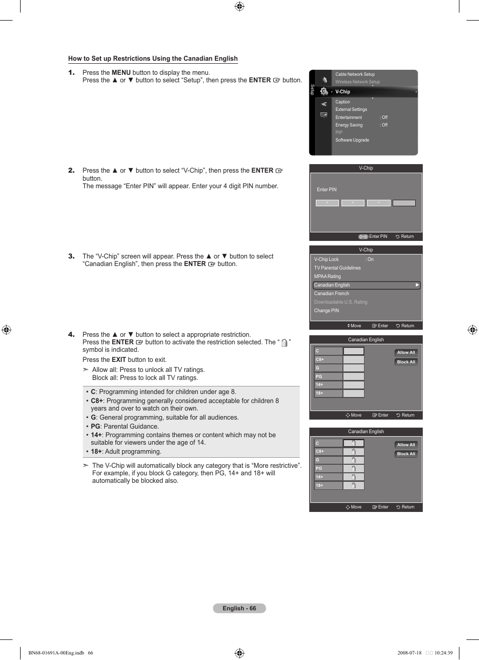 Samsung LN52A860S2FXZA User Manual | Page 68 / 155