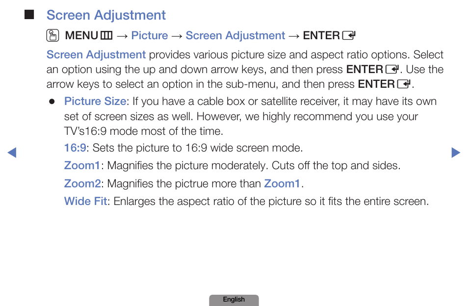 Screen adjustment o | Samsung LN19D450G1DXZA User Manual | Page 27 / 200