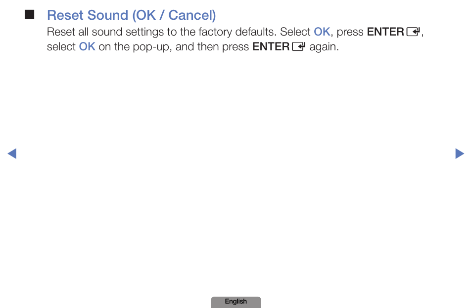 Reset sound (ok / cancel) | Samsung LN19D450G1DXZA User Manual | Page 50 / 200