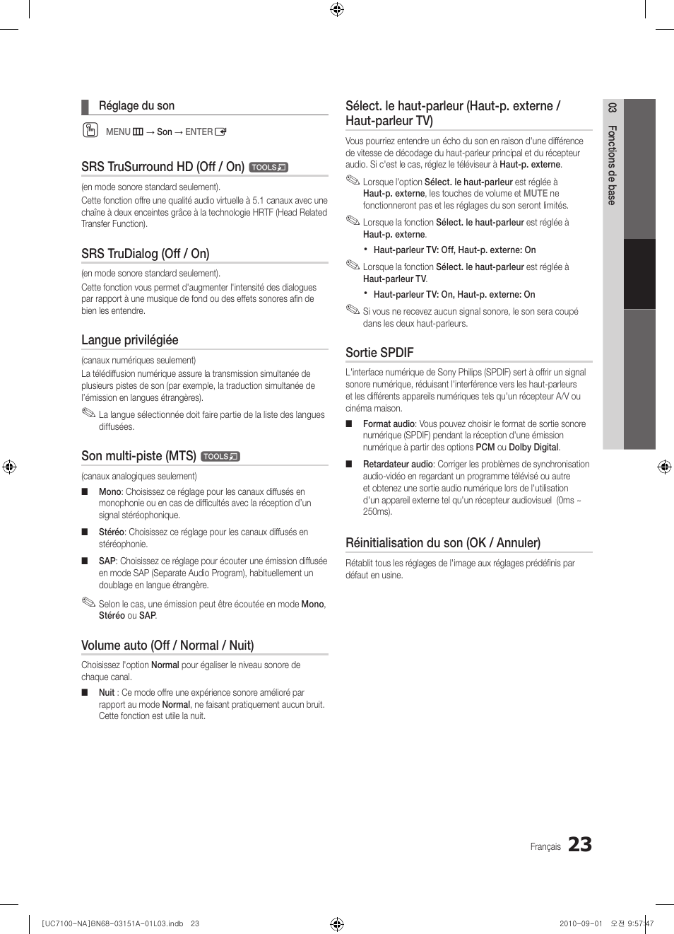 Samsung UN46C7100WFXZA User Manual | Page 157 / 201
