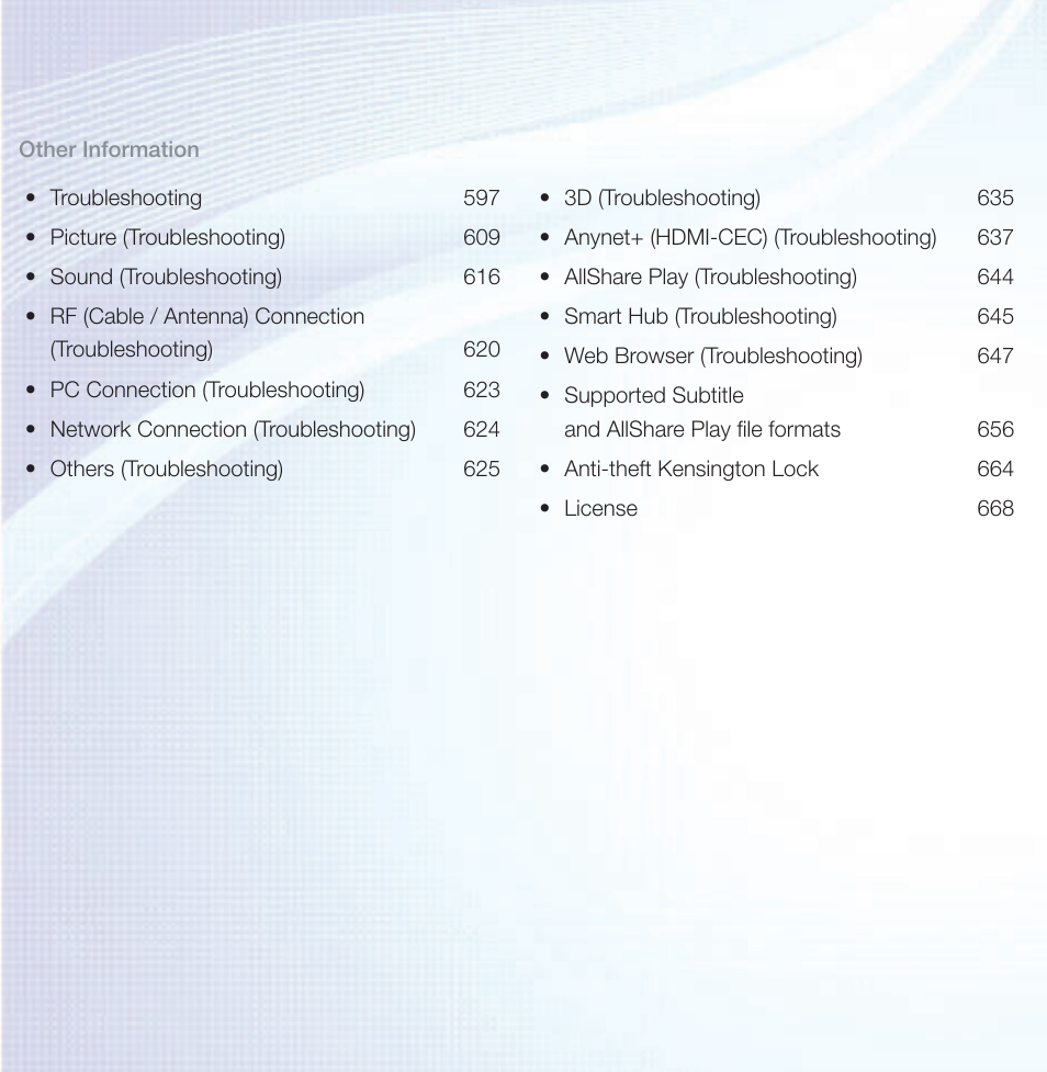 Samsung PN51E6500EFXZA User Manual | Page 4 / 673