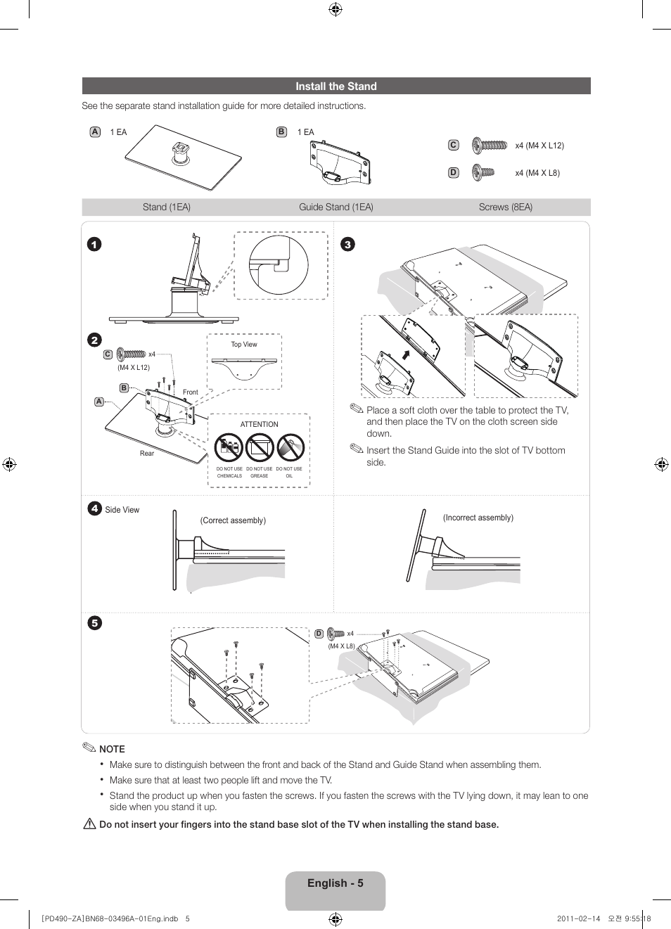Samsung PN51D490A1DXZA User Manual | Page 5 / 19