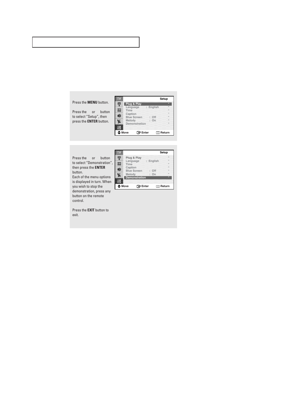 Viewing the demonstration | Samsung CL29T21FQ2XXAP User Manual | Page 55 / 61