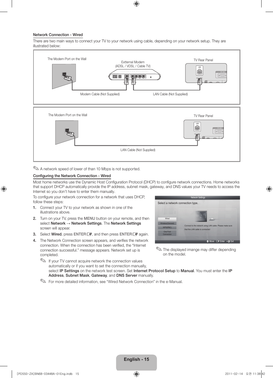 Samsung PN51D550C1FXZA User Manual | Page 15 / 22
