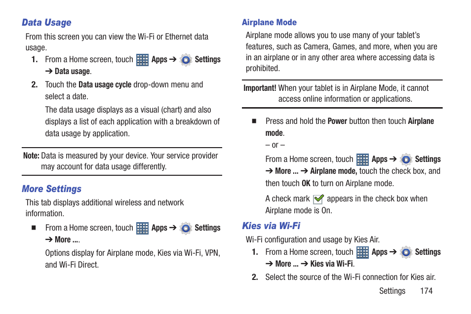 Samsung GT-P7510FKYXAR User Manual | Page 179 / 258