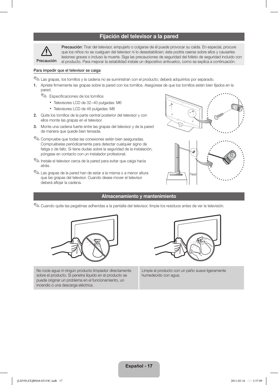 Samsung LN40D550K1FXZA User Manual | Page 35 / 37