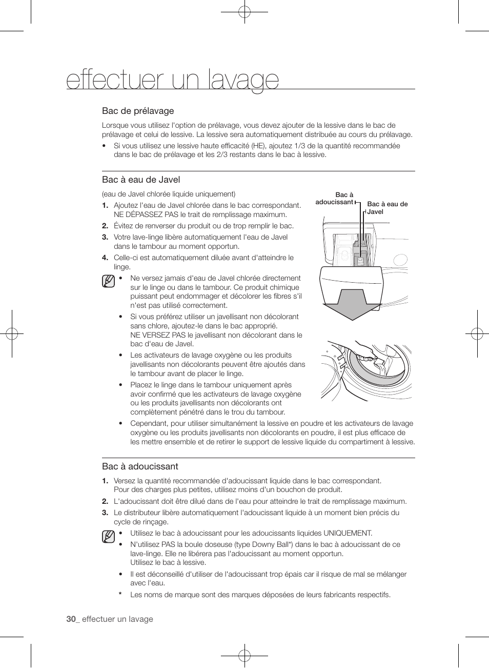 Effectuer un lavage | Samsung WF433BTGJWR-A2 User Manual | Page 78 / 144