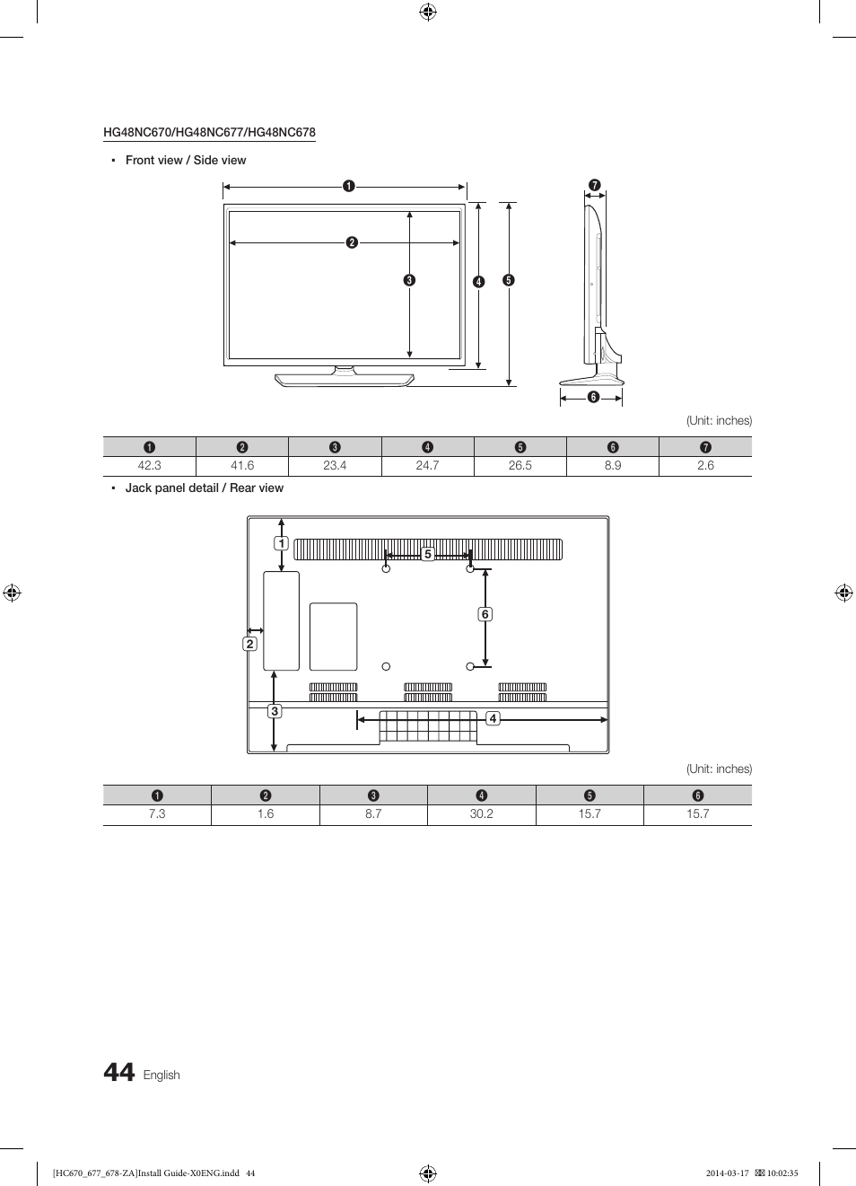Samsung HG28NC677AFXZA User Manual | Page 44 / 49
