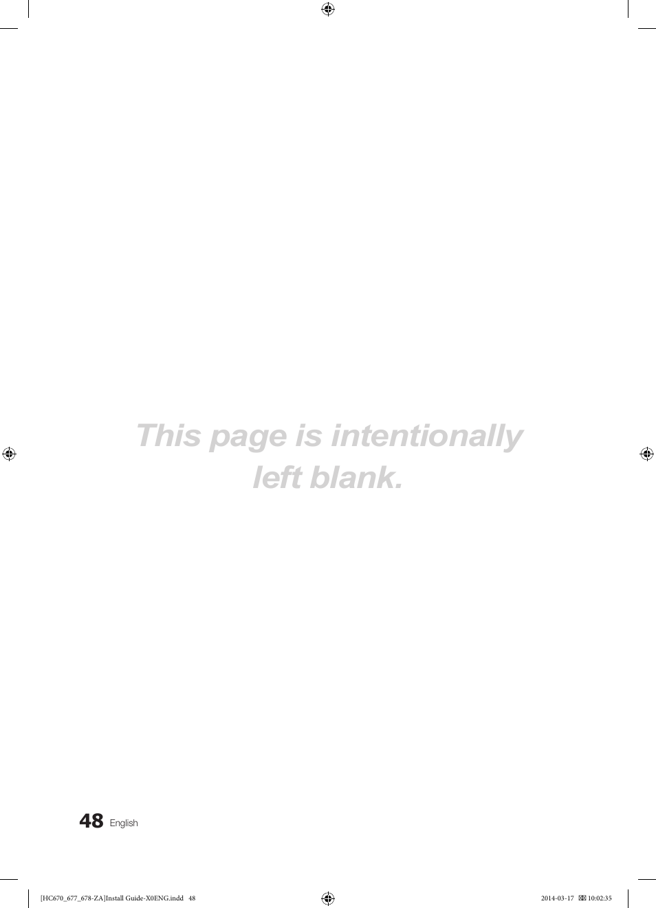 This page is intentionally left blank | Samsung HG28NC677AFXZA User Manual | Page 48 / 49