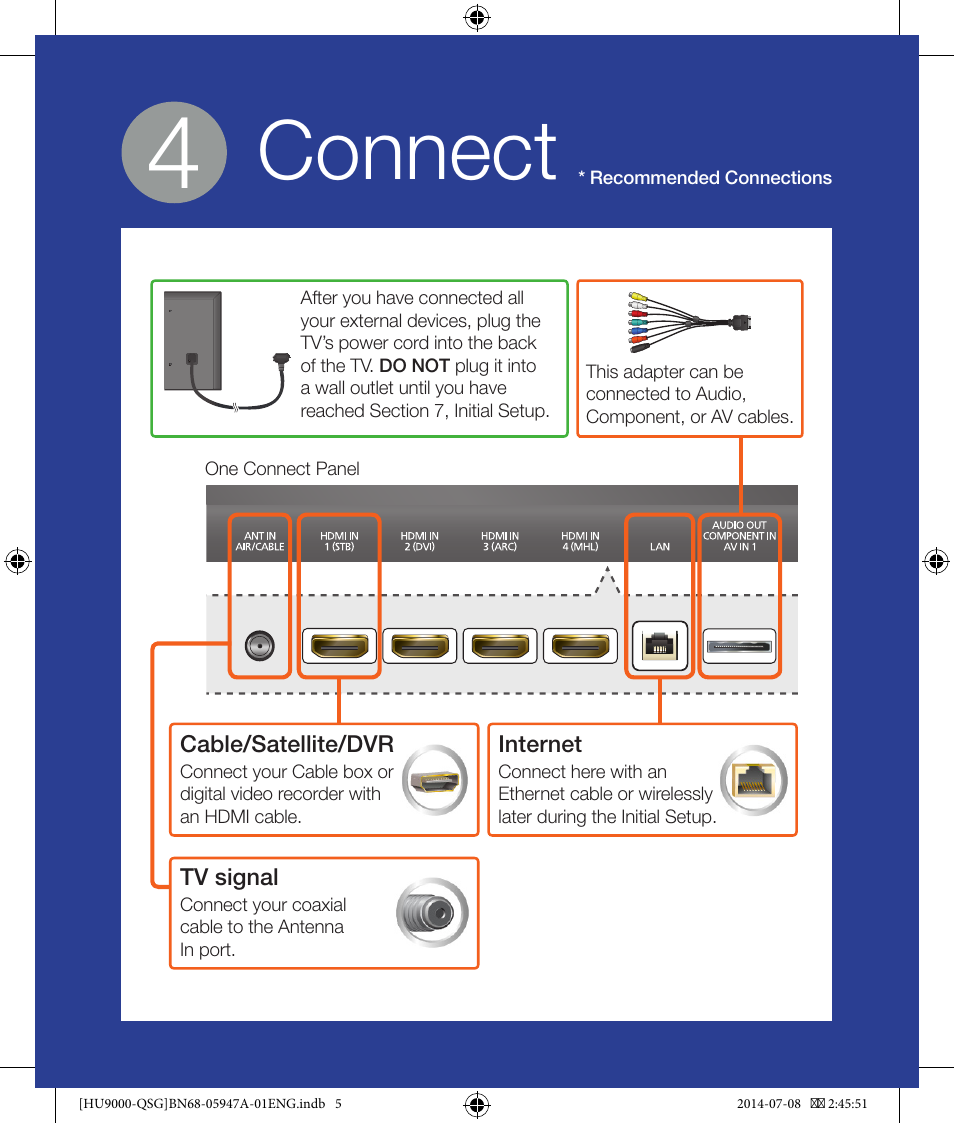 Connect | Samsung UN55HU9000FXZA User Manual | Page 5 / 12