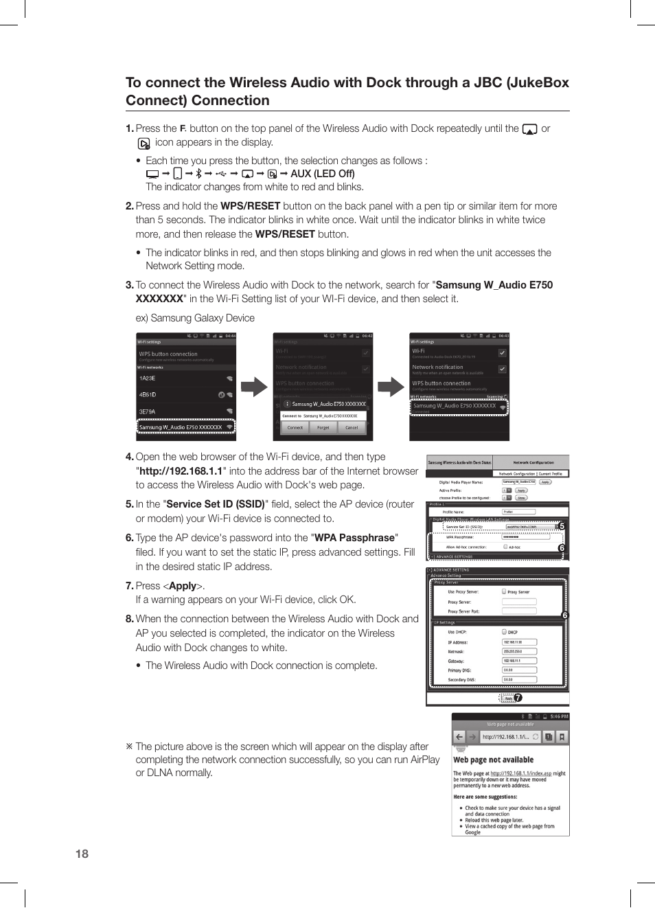 Samsung DA-E750-ZA User Manual | Page 18 / 35
