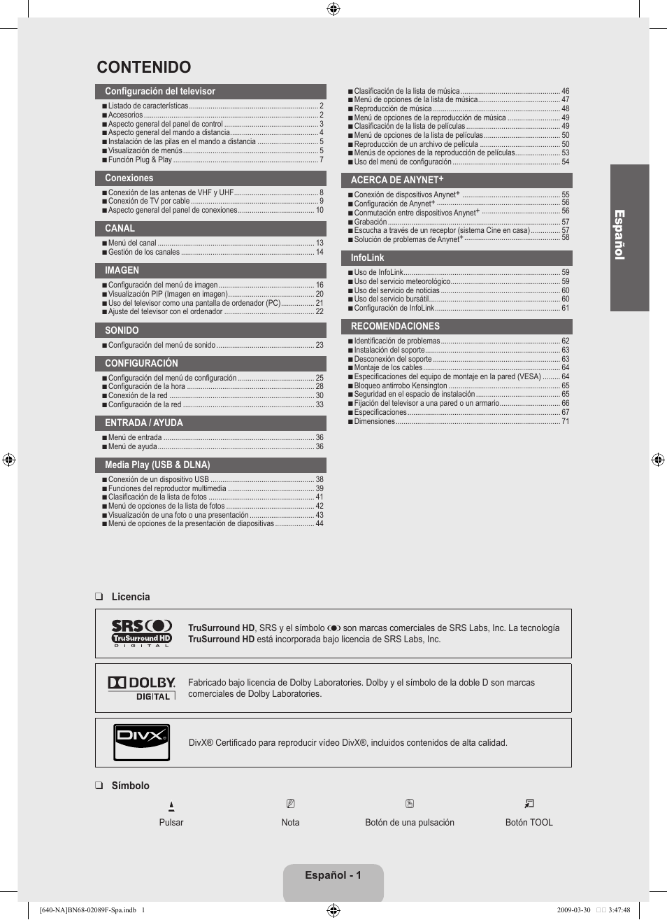 Samsung LN40B640R3FUZA User Manual | Page 95 / 173