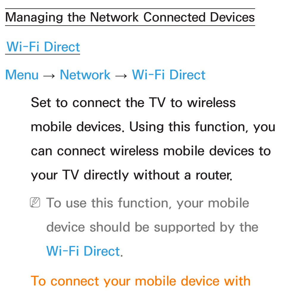 Managing the, Network connected devices | Samsung UN55ES6580FXZA User Manual | Page 156 / 675