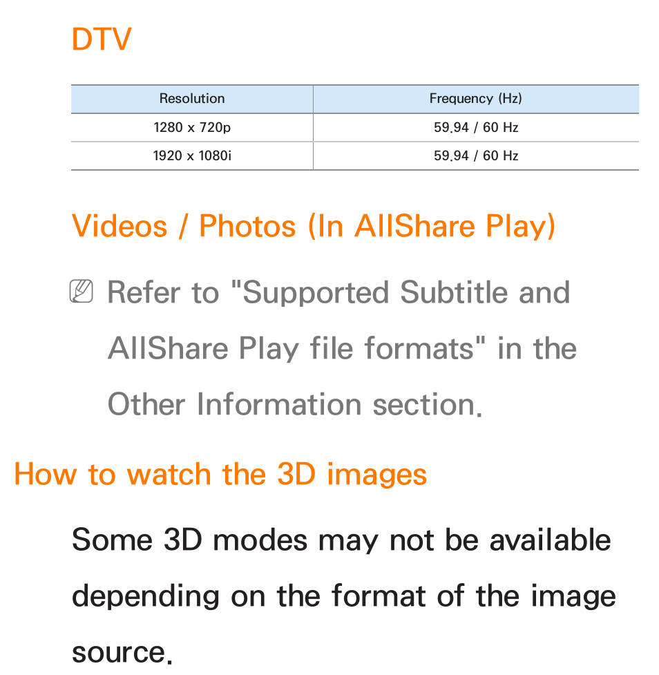 Videos / photos (in allshare play) | Samsung UN55ES6580FXZA User Manual | Page 278 / 675