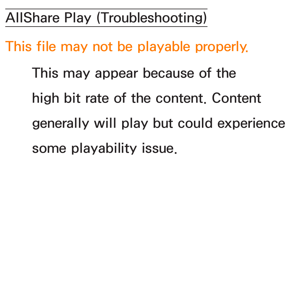 Allshare play (troubleshooting) | Samsung UN55ES6580FXZA User Manual | Page 649 / 675