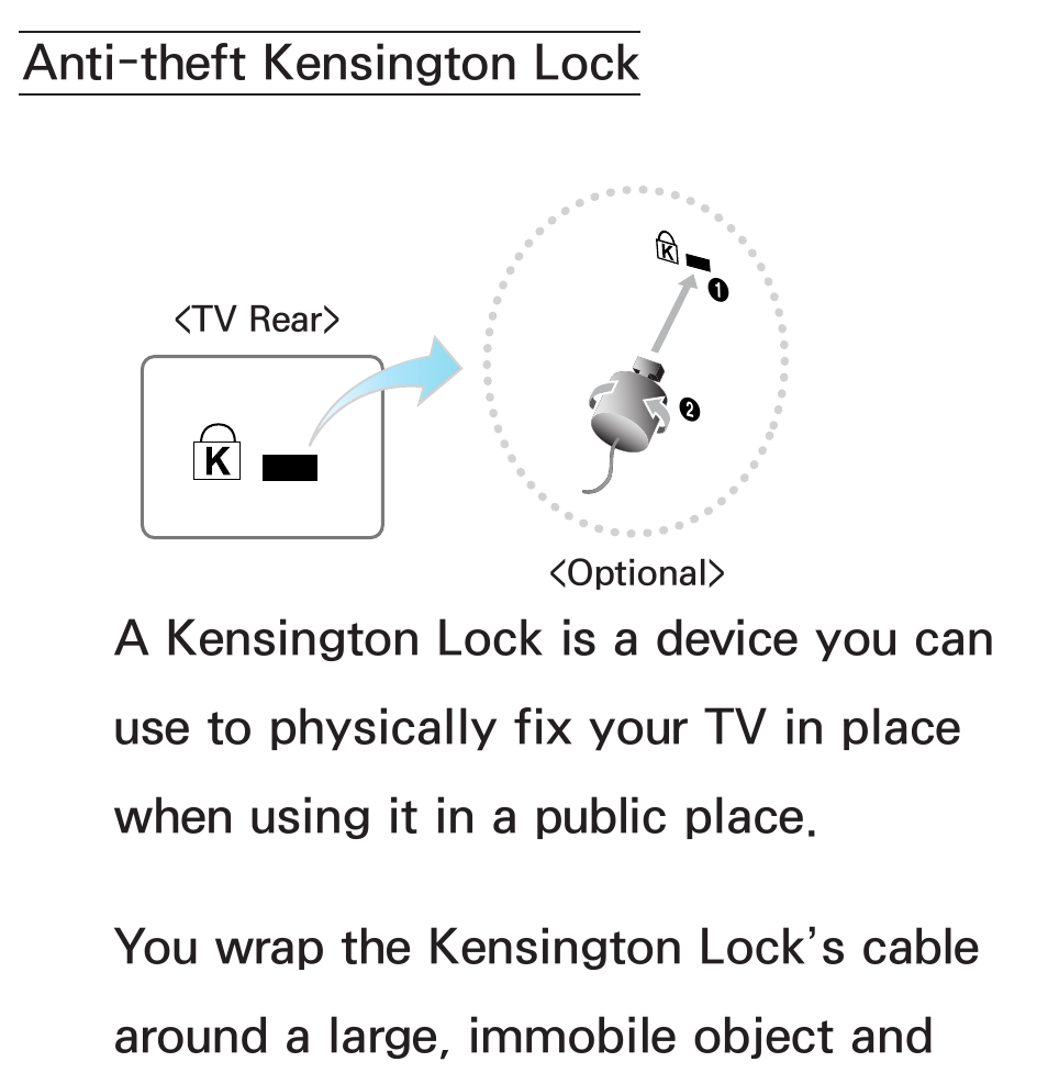 Anti-theft kensington lock | Samsung UN55ES6580FXZA User Manual | Page 670 / 675