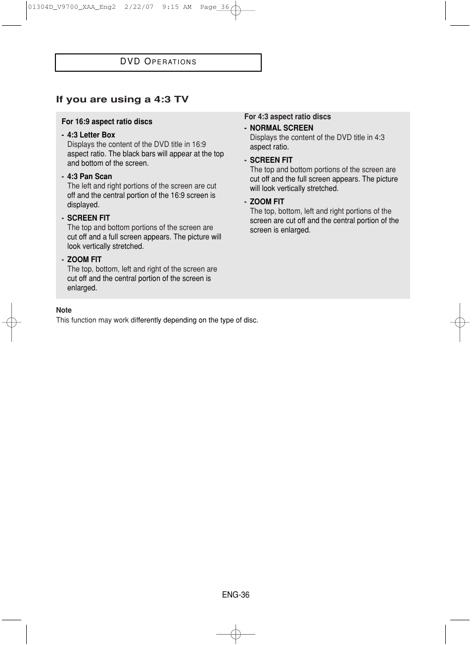 Samsung DVD-V9700-XAA User Manual | Page 36 / 88