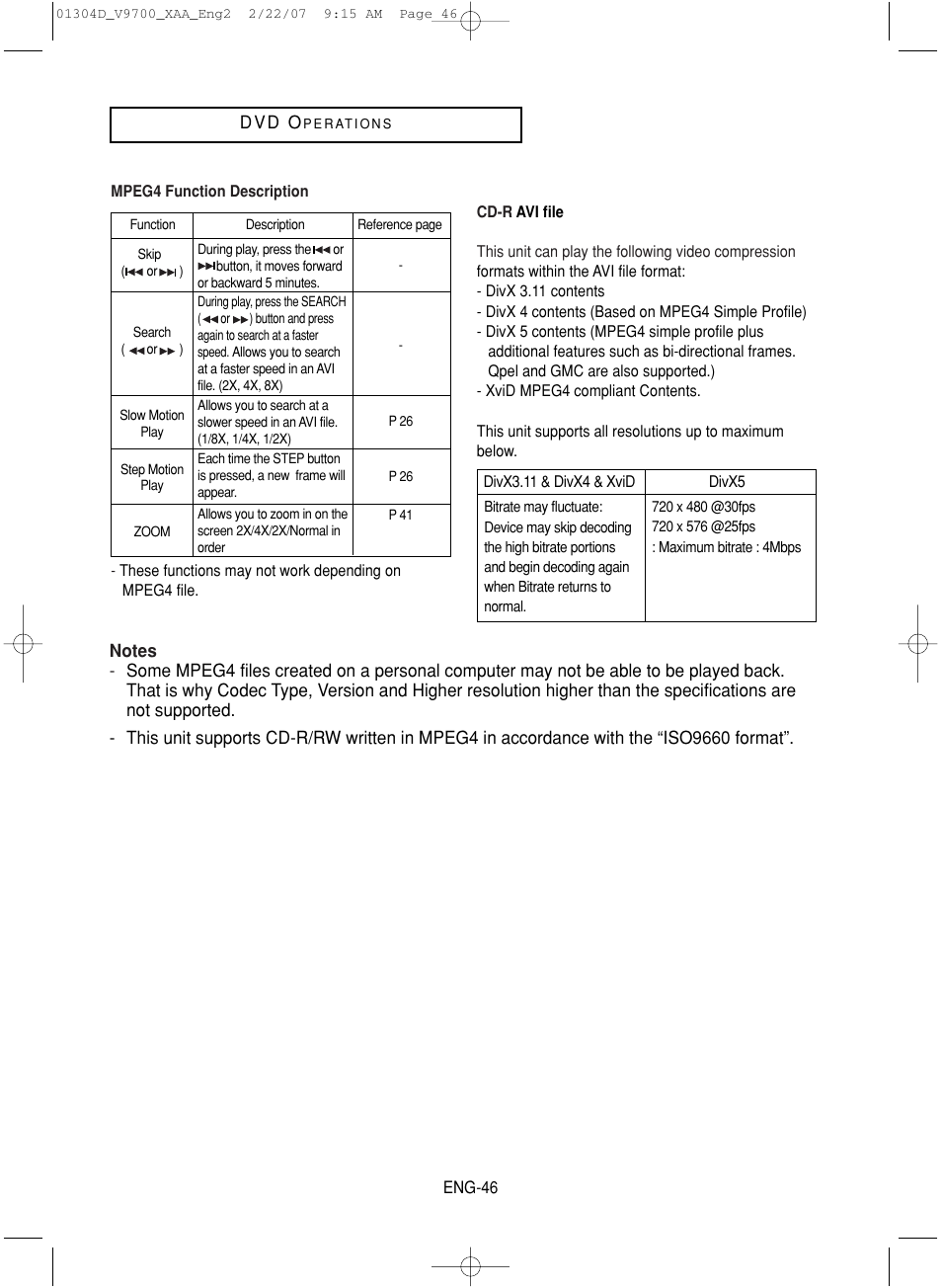 Samsung DVD-V9700-XAA User Manual | Page 46 / 88