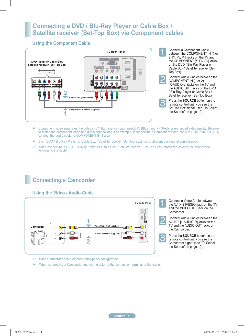 Samsung PN63B550T2FXZA User Manual | Page 4 / 12