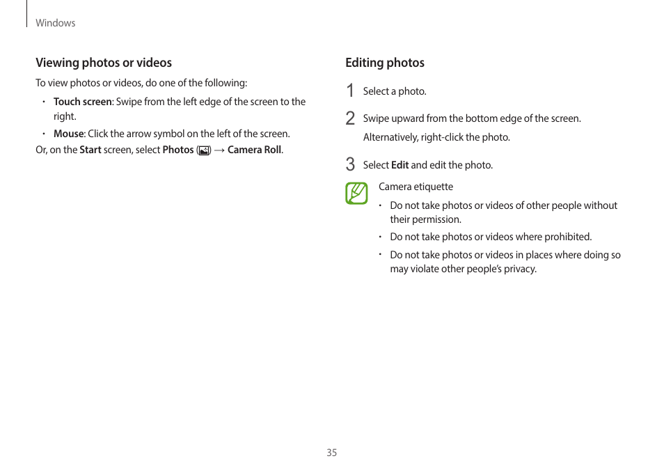 Samsung NP940X5J-K01US User Manual | Page 35 / 149