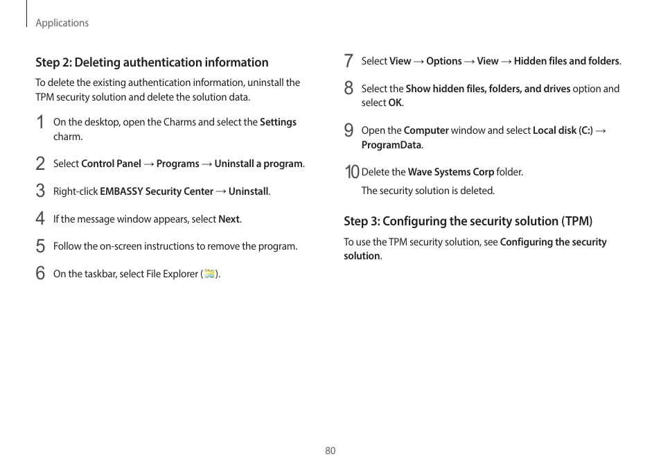 Samsung NP940X5J-K01US User Manual | Page 80 / 149