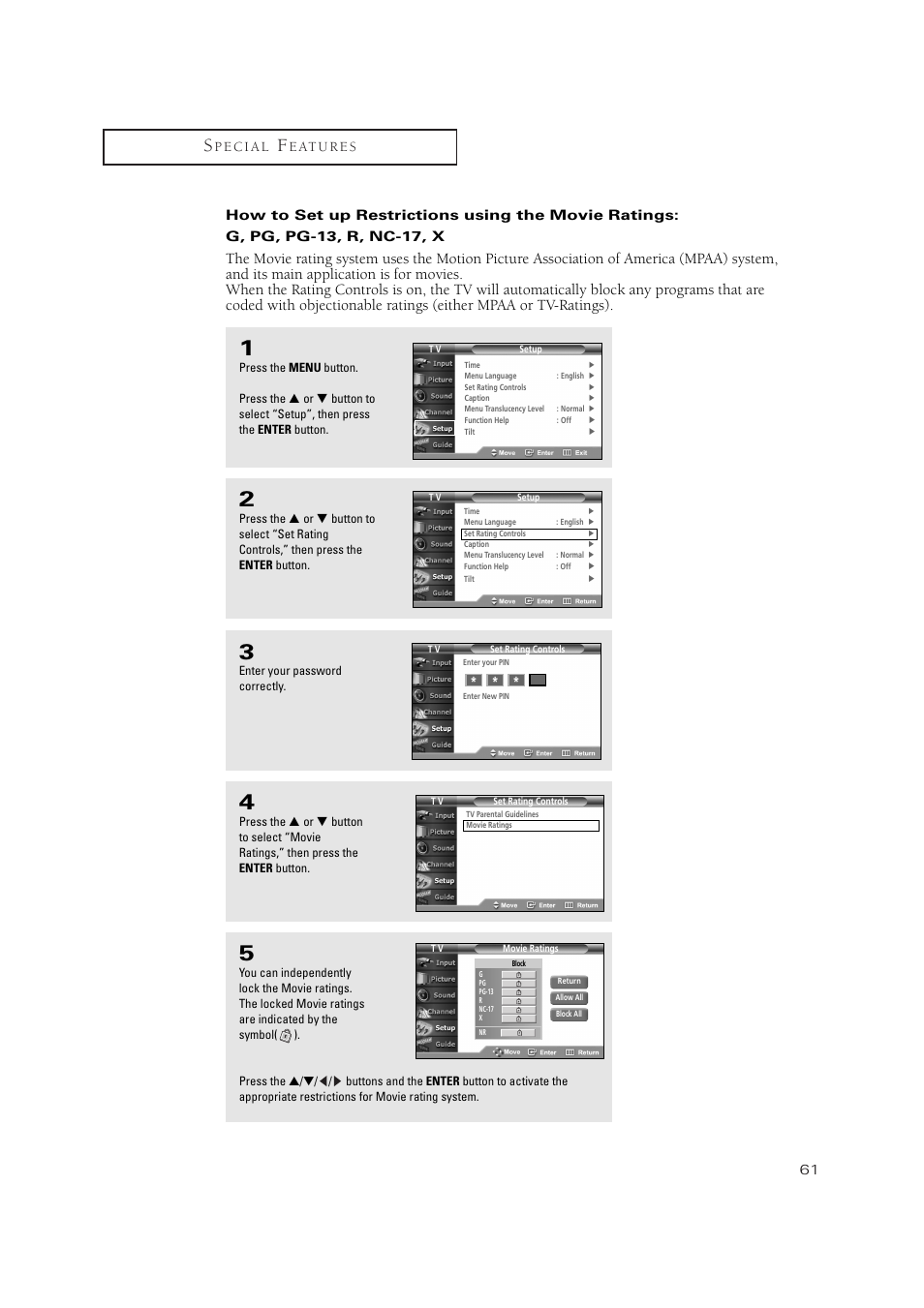 Samsung TSN3084WHDXXAA User Manual | Page 61 / 79
