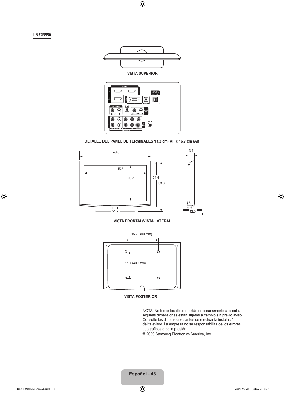 Samsung LN32B550K1FXZA User Manual | Page 100 / 101