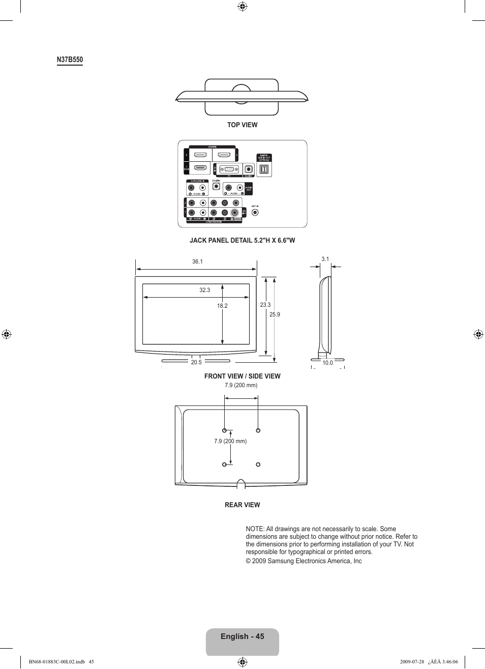 Samsung LN32B550K1FXZA User Manual | Page 47 / 101